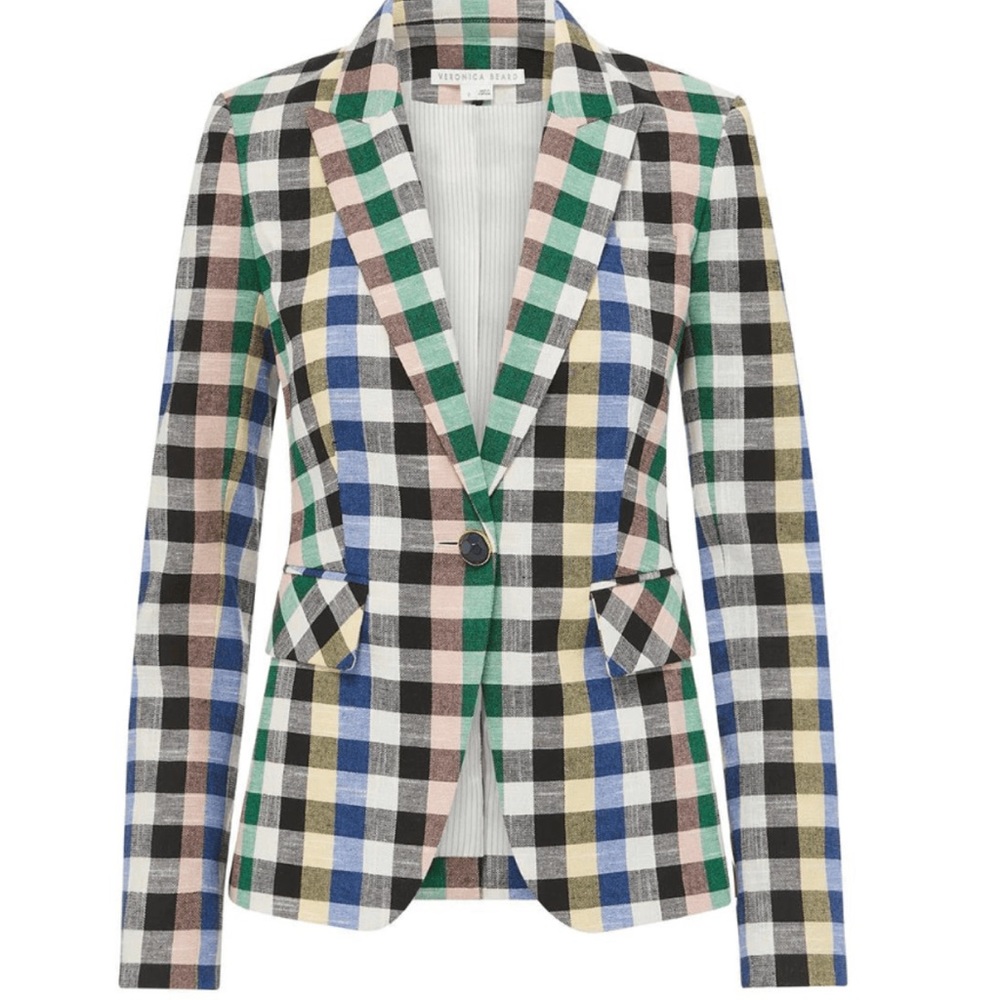 Veronica beard Gingham Dickey Jacket US 4